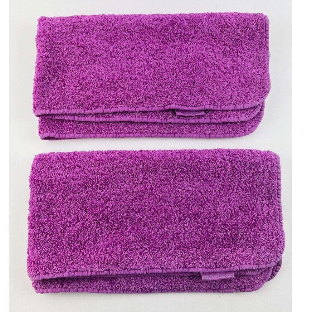 Abyss Hand Towels Pink Fuschia Orchid Egyptian Cotton Bath Mat Rug Portugal Long